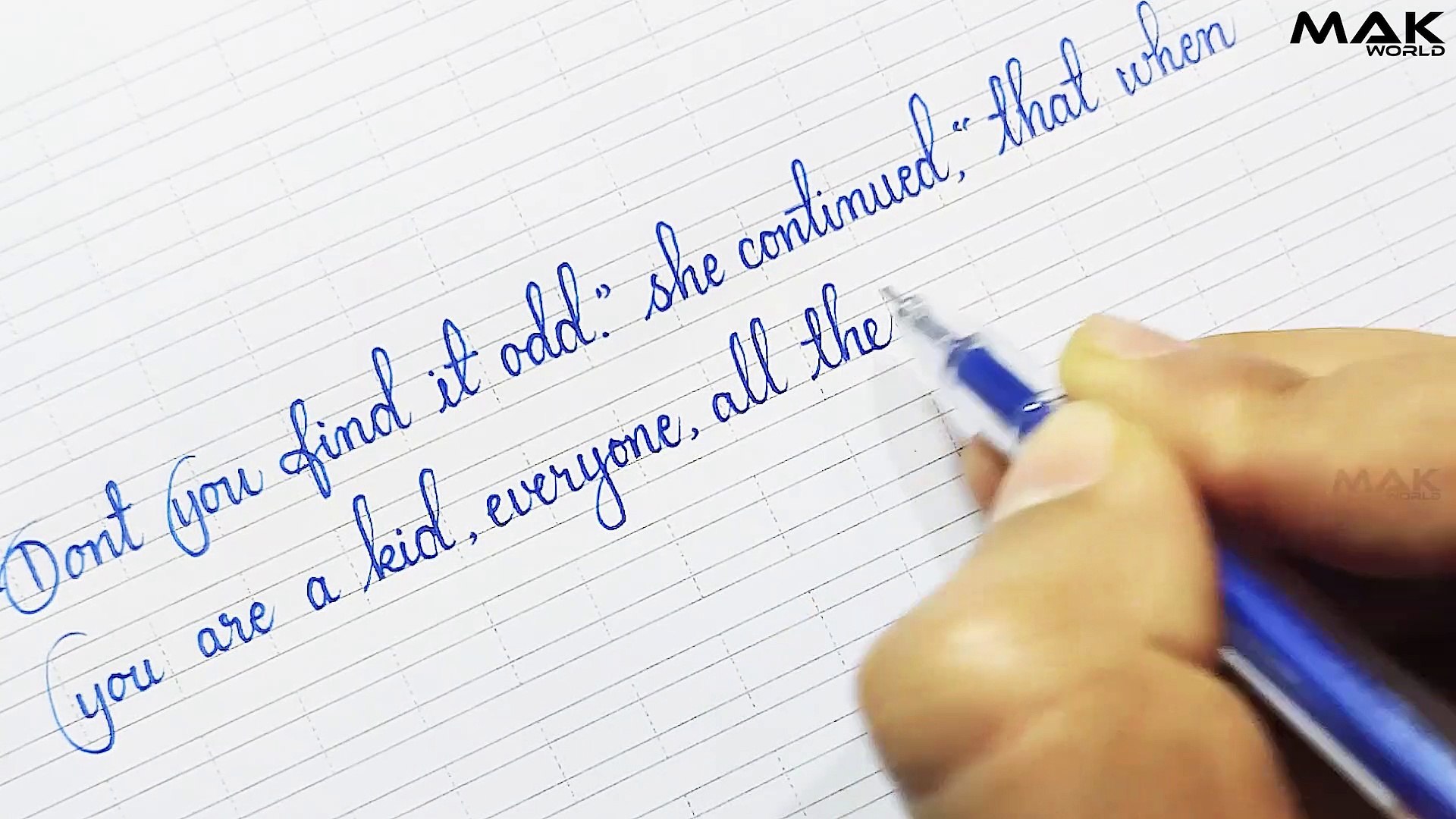 Beautiful cursive handwriting in English  English Cursive Handwriting  practice  Handwriting