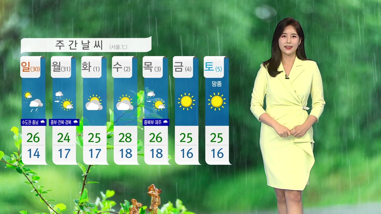 [날씨] 수도권·영서 '약한 비' 저녁쯤 그쳐 / YTN