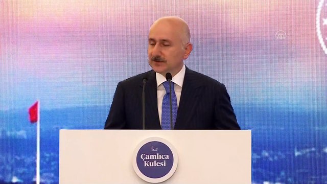 İSTANBUL - Bakan Karaismailoğlu, Çamlıca Kulesi Açılış Töreninde konuştu