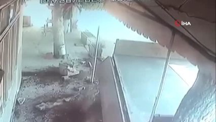 Traktörün römorku çıktı, ölümden kıl payı böyle kurtuldu