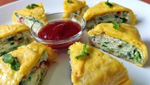 Easy & Healthy Omelette Cake For Breakfast With 2 Ingredients | Omelette Recipe | Breakfast Recipe |