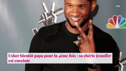 Usher bientôt papa pour la 4ème fois : sa chérie Jennifer est enceinte