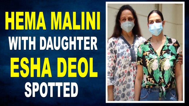 Hema Malini With Daughter Esha Deol snapped in the city