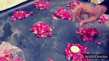 New idea candle petal  decoration just few minutes