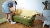 Diy How To Repair A Couch Using Bouclé Fabric... Diy Sofa