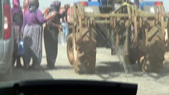 GAZİANTEP - Buğday ekili tarlalarda yangın çıktı