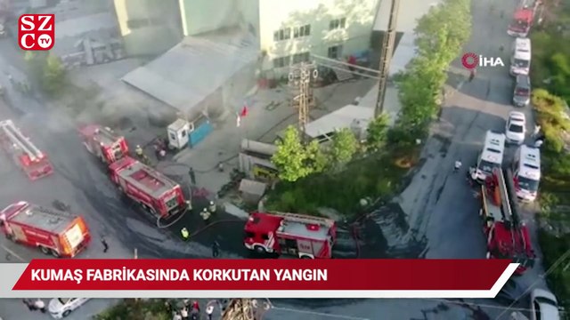 Arnavutköy’de kumaş fabrikasında korkutan yangın
