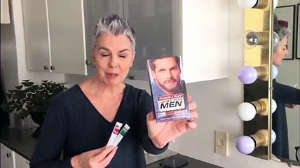 Quick Eyebrow Color - Tint Grey Hairs Using "Just For Men"