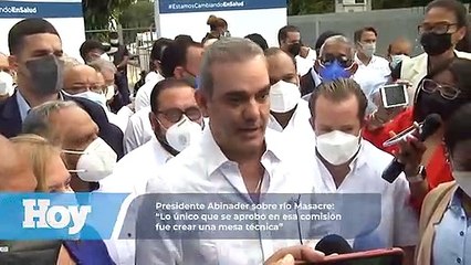 Abinader sobre río Masacre: “Lo único que se aprobó en esa comisión fue crear una mesa técnica”