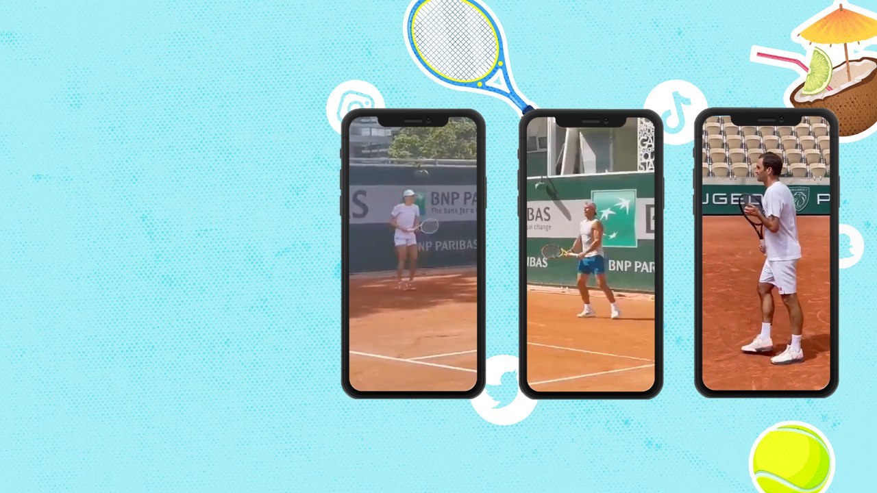 Nadal + Swiatek = exclusive Roland-Garros winner practice session