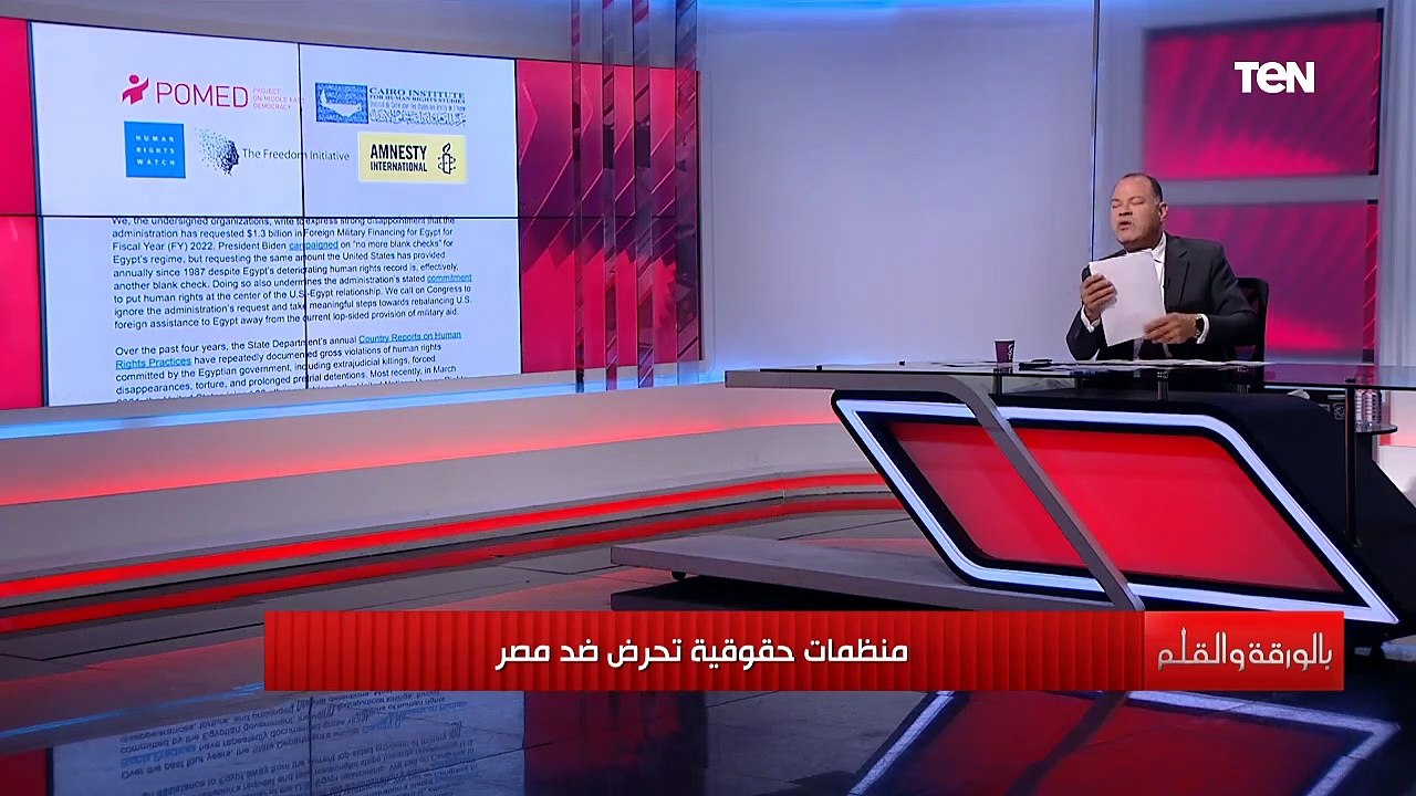 "خيانة عظمى لبهي الدين حسن ورفاقه" رد ناري من الديهي على تحريض منظمات حقوقية ضد مصر