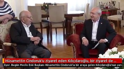 Hüsamettin Cindoruk'u ziyaret eden Kılıçdaroğlu, bir ziyaret de Ahmet Özal'a yapacak