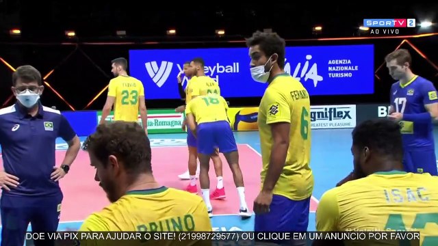 2º Set - Brasil x EUA - Liga das Nações Vôlei masculino - 29/05/2021