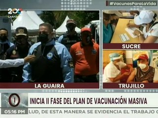 Protección Civil se despliega en La Guaira para la II fase de la jornada de vacunación