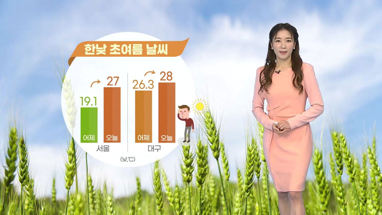 [날씨] 한낮 초여름 날씨...오후부터 차차 흐려져 / YTN