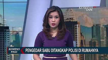 Pengedar Sabu Tak Berkutik Saat Ditangkap Petugas di Rumahnya