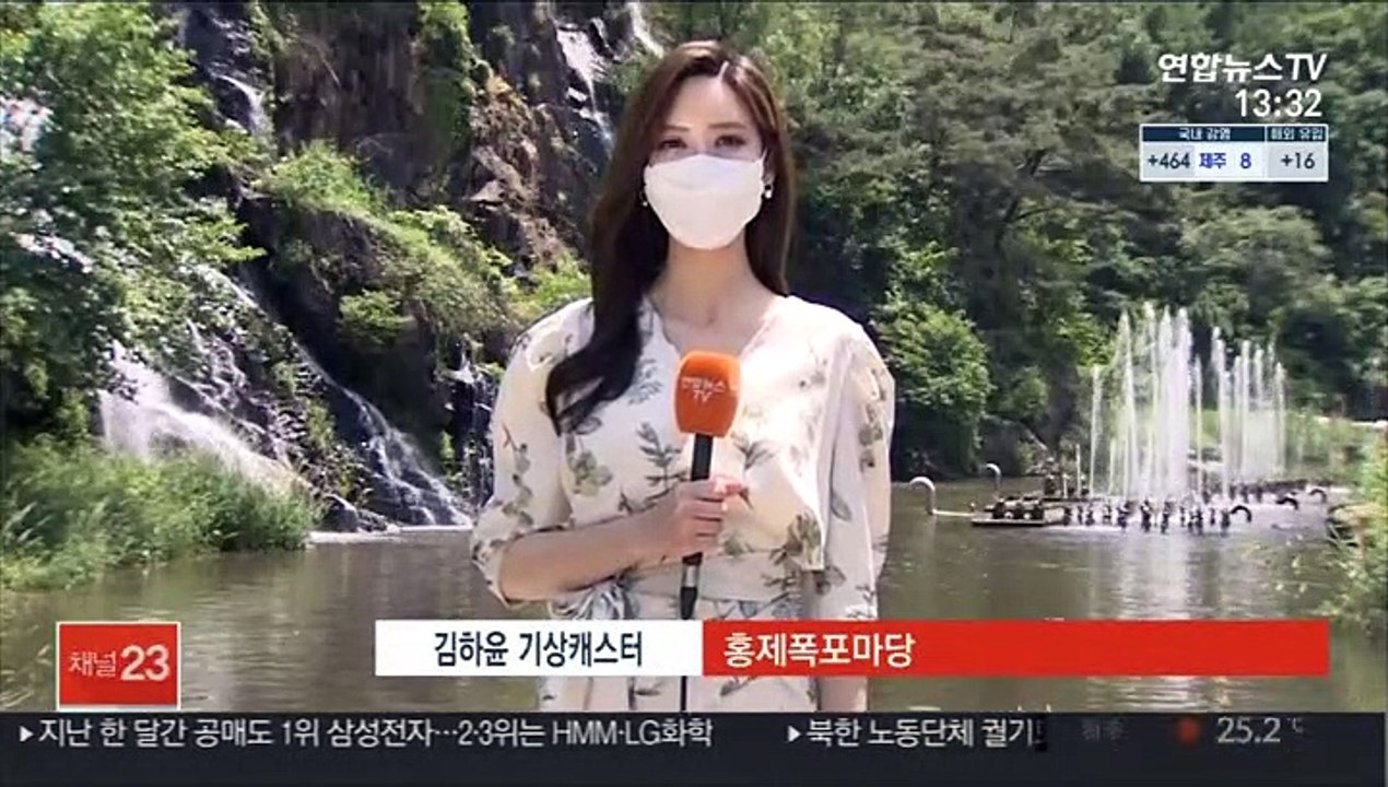 [날씨] 휴일 낮더위…중부 시간당 최대 30㎜ 호우