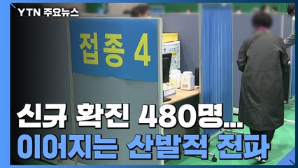 국내 신규 확진 480명...백신 접종률 10.5% / YTN