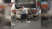 Adanalı temizlik işçisinden çöp toplarken 'break dans'