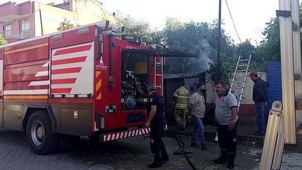 Müstakil evde yangın çıktı