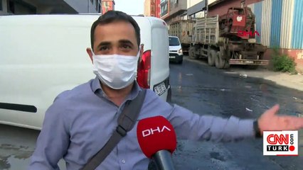 Esenyurt'ta "mavi su" bu kez iş yerlerine  aktı