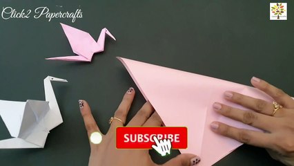 How To Make A Paper Crane Easy Tutorial / Origami Paper Crane