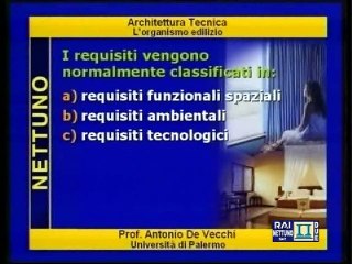 Architettura tecnica - Lez 03 - L'organismo edilizio