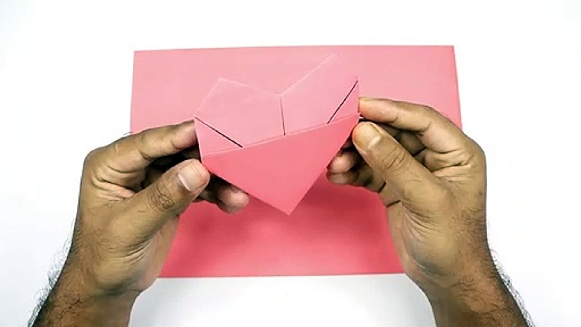 Easy Origami Heart How To Fold An Origami Heart Origami For Beginners