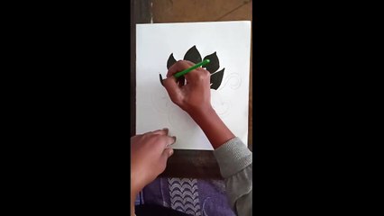 Beautiful Lotus Drawing Artistic Design Lotus Work Ink work Lotus Drawing Lotus Ink Work 018 UAM