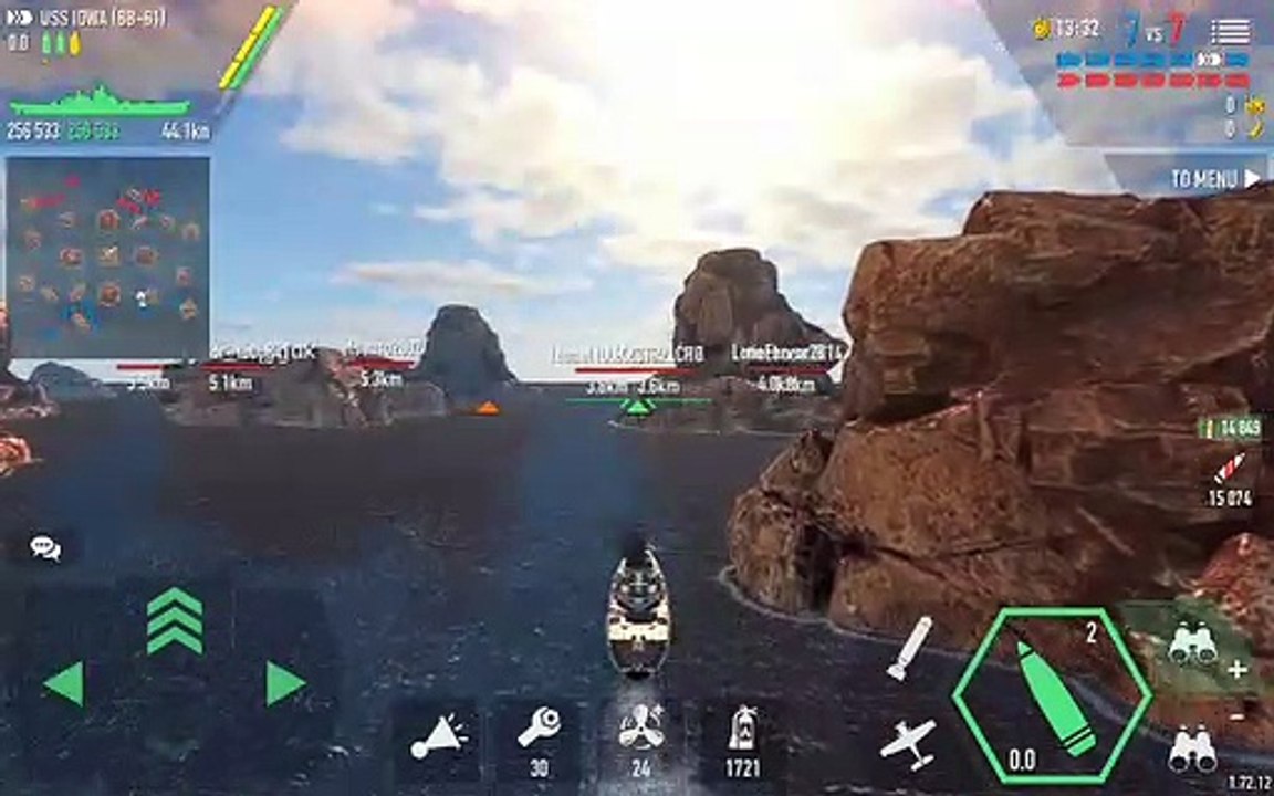 BATTLE OF WARSHIPS , WORLD WAR II , USS IOWA ( BB - 61 )