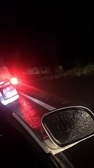 Grave acidente entre automóvel e carreta na PR-323 em Cruzeiro do Oeste