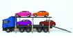 Colors for Children to Learn with Car Transporter Car Toys - Colours for Kids to Learn