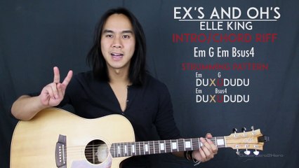 Ex's and Oh's Elle King Guitar Tutorial Lesson Acoustic