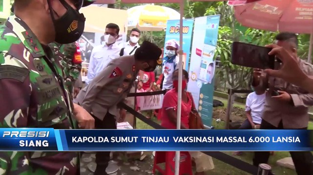 Kapolda Sumatera Utara Tinjau Pelaksanaan Vaksinasi Covid-19 Massal