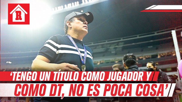 Reynoso: 'tengo un título como entrenador y jugador, y eso no es poca cosa'