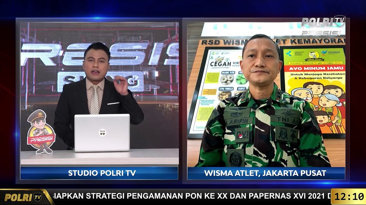 Dialog bersama Letka Laut Muhammad Arifin Terkait Peningkatan Keterisian Kamar RSDC Wisma Atlet Kemayoran