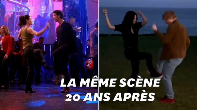 Courteney Cox et Ed Sheeran reprennent la danse culte de Monica et Ross dans Friends