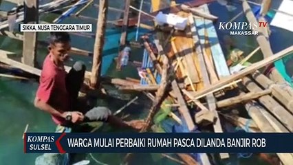 Warga Mulai Perbaiki Rumah Pasca Dilanda Banjir Rob