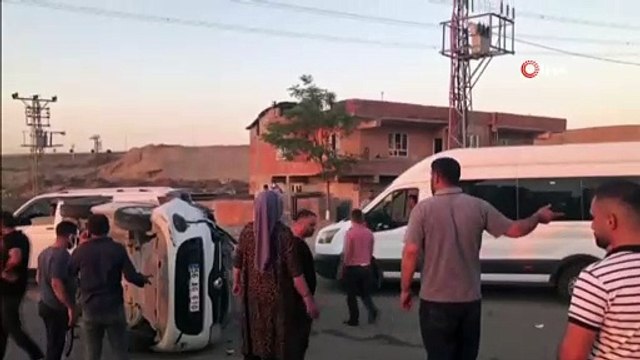 Batman’da hafif ticari araç takla atıp yan yattı: 1 yaralı