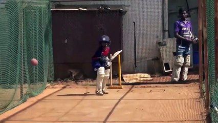Angad Thakur’s Practice with senior players at HK Bounce cricket academy in pune