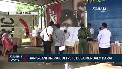 Haris  Sani Unggul PSU di TPS 16 Desa Mendalo Darat