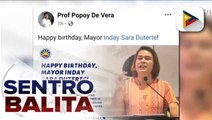 Mga Dabawenyo at ilang government officials, nagpaabot ng pagbati sa kaarawan ni Mayor Sara Duterte Carpio