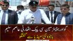 Chairman CPEC authority Asim Saleem Bajwa talks to media in Gwadar