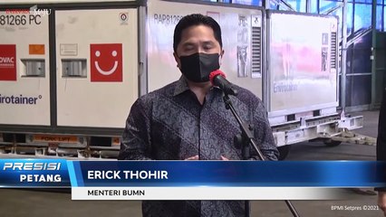 Bahan Baku Vaksin Covid-19 Tahap Ke-14 Tiba di Tanah Air