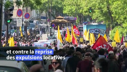 Paris: environ un millier de manifestants pour le droit au logement