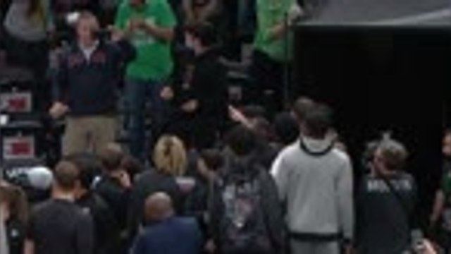 Celtics fan arrested after throwing bottle at Kyrie Irving - Video