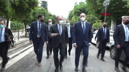 Bakan Çavuşoğlu, Yunan mevkidaşı ile görüştü