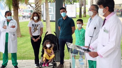 El corazón trasplantado de Sofía, en Córdoba, punto de recarga para toda su familia
