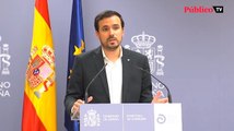 Alberto Garzón asegura que el Gobierno y la CNMC están haciendo 