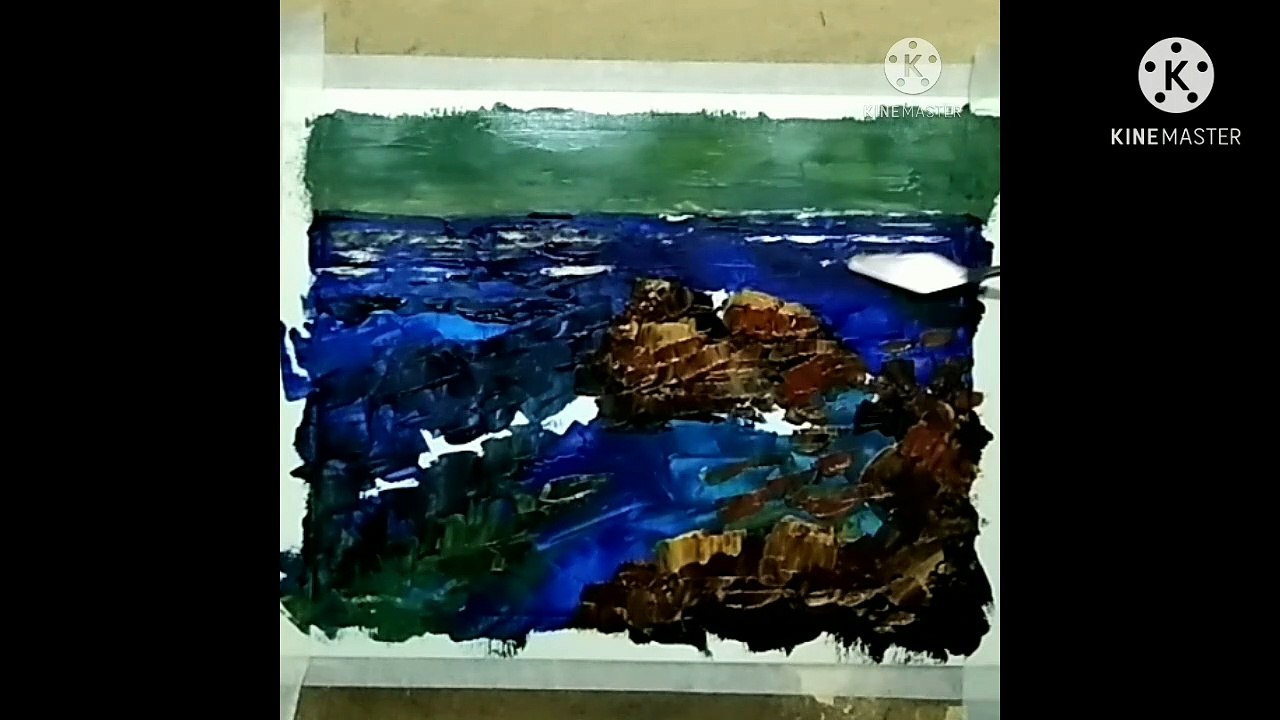 #ART #PAINTING #DAILYMOTION #VIRAL  #ROUGH SEA
